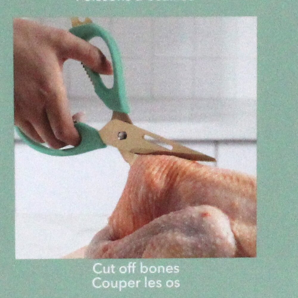 NWT Cook With Color Versatile Kitchen Shears With Blade Cover 6 Tools In 1 - Picture 6 of 10